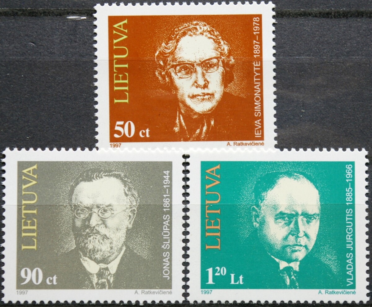 Lietuva, pilna serija MiNr 627-629 MNH**