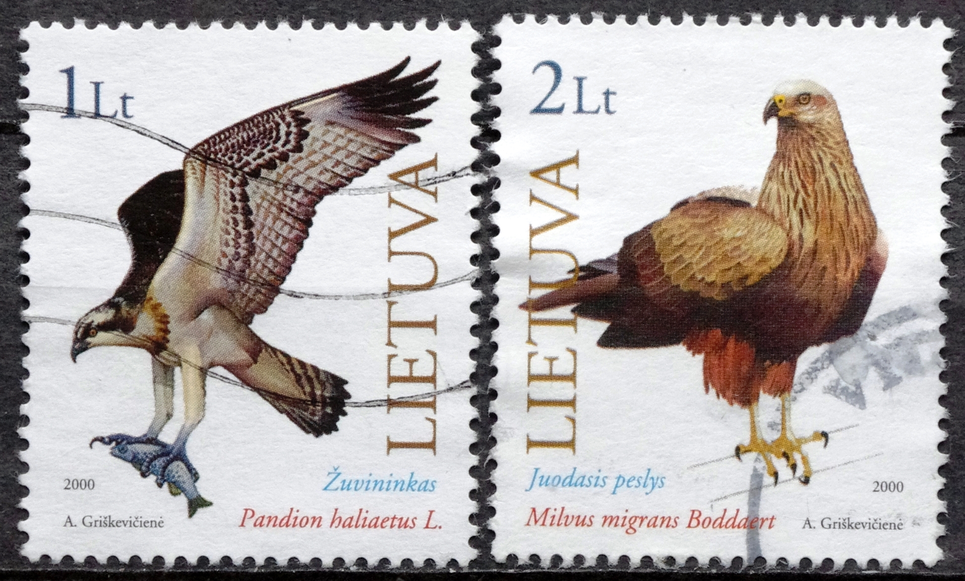 Lietuva, pilna serija MiNr 731-732 Used(O) 3Vx1