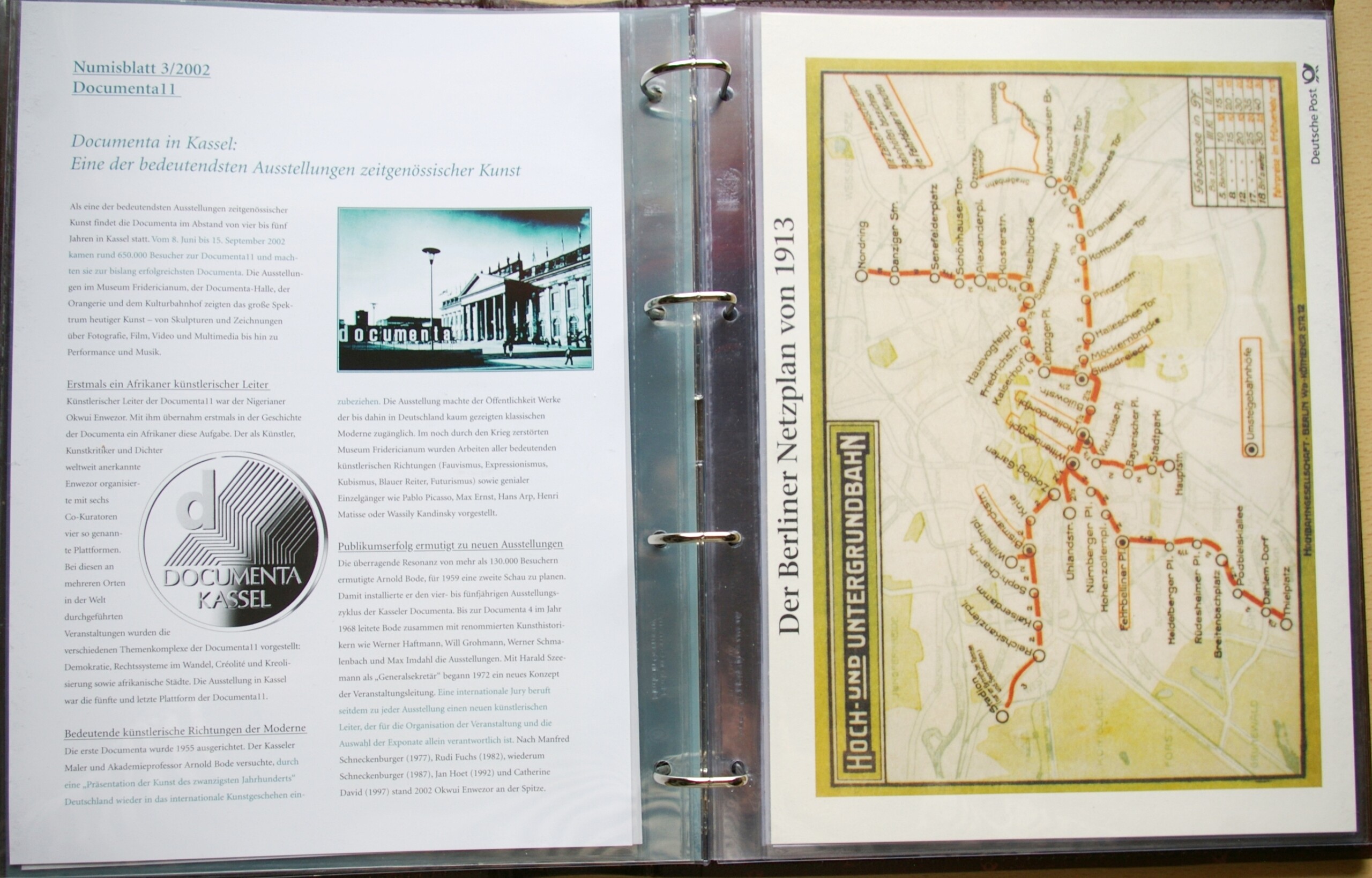 Albumas Deutsche Post Numisblätter 2002-2003 m. Albumas Deutsche Post Numisblätter 2002-2003 m.