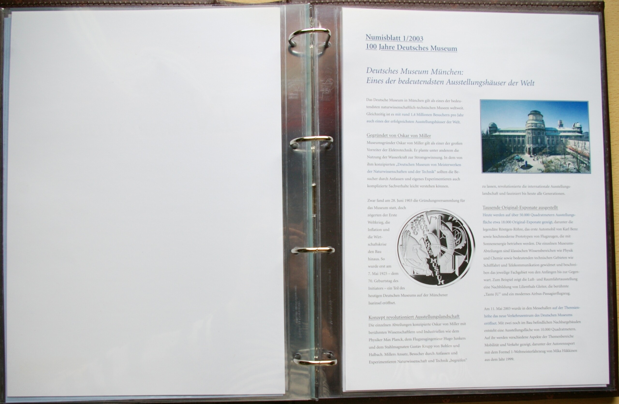 Albumas Deutsche Post Numisblätter 2002-2003 m. Albumas Deutsche Post Numisblätter 2002-2003 m.