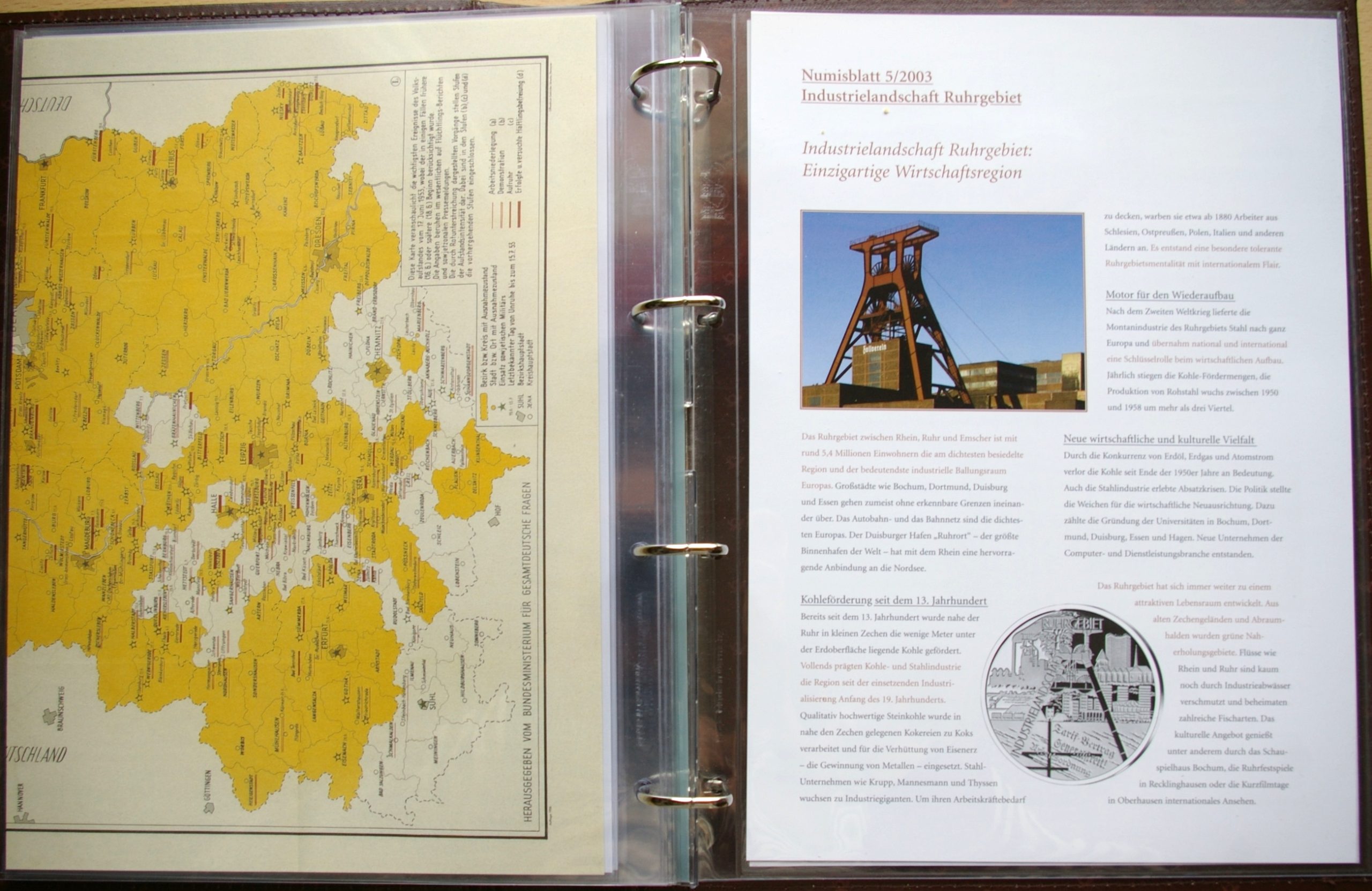 Albumas Deutsche Post Numisblätter 2002-2003 m. Albumas Deutsche Post Numisblätter 2002-2003 m.