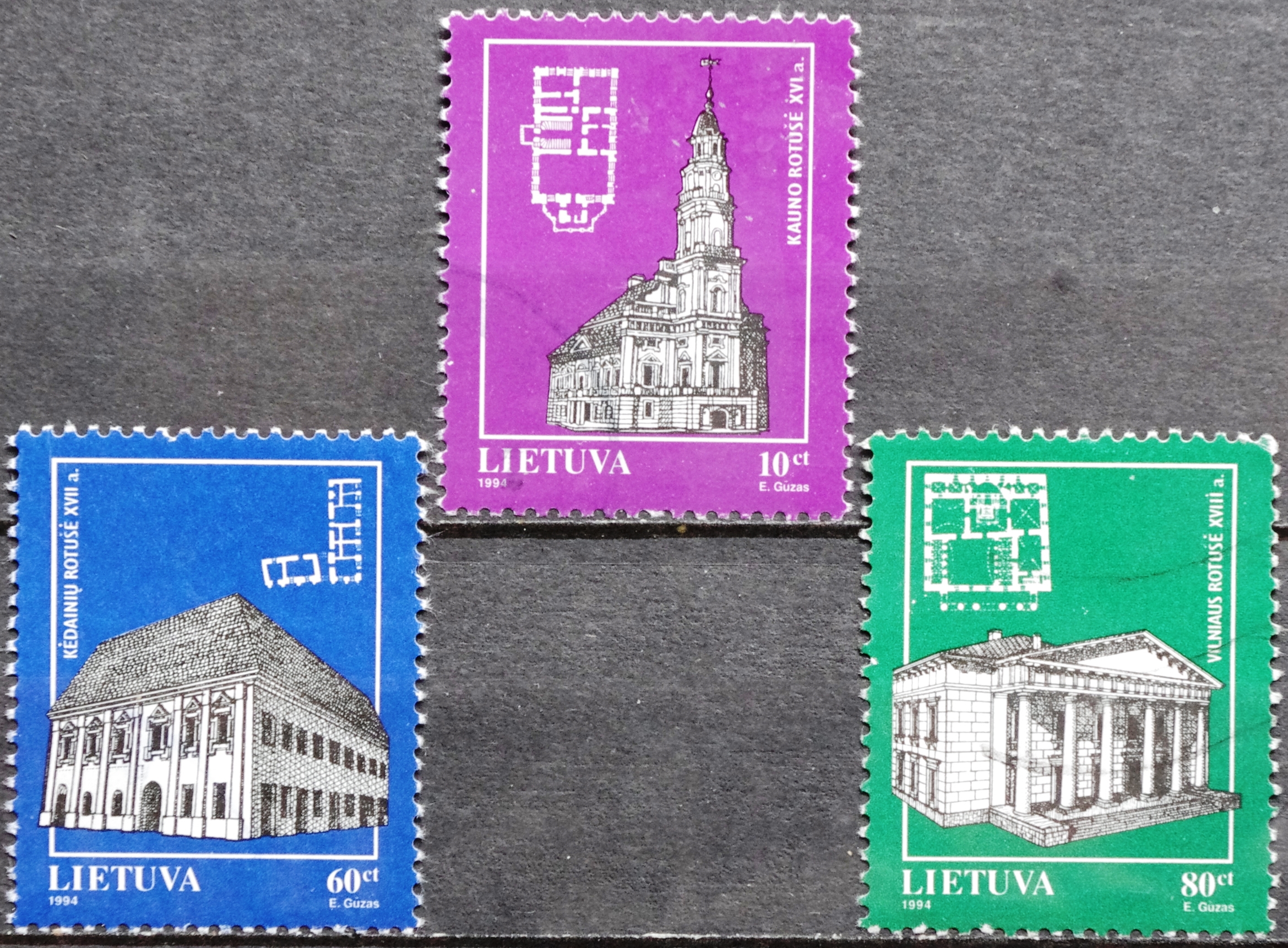 Lietuva, pilna serija MiNr 568-570 Used(O) V