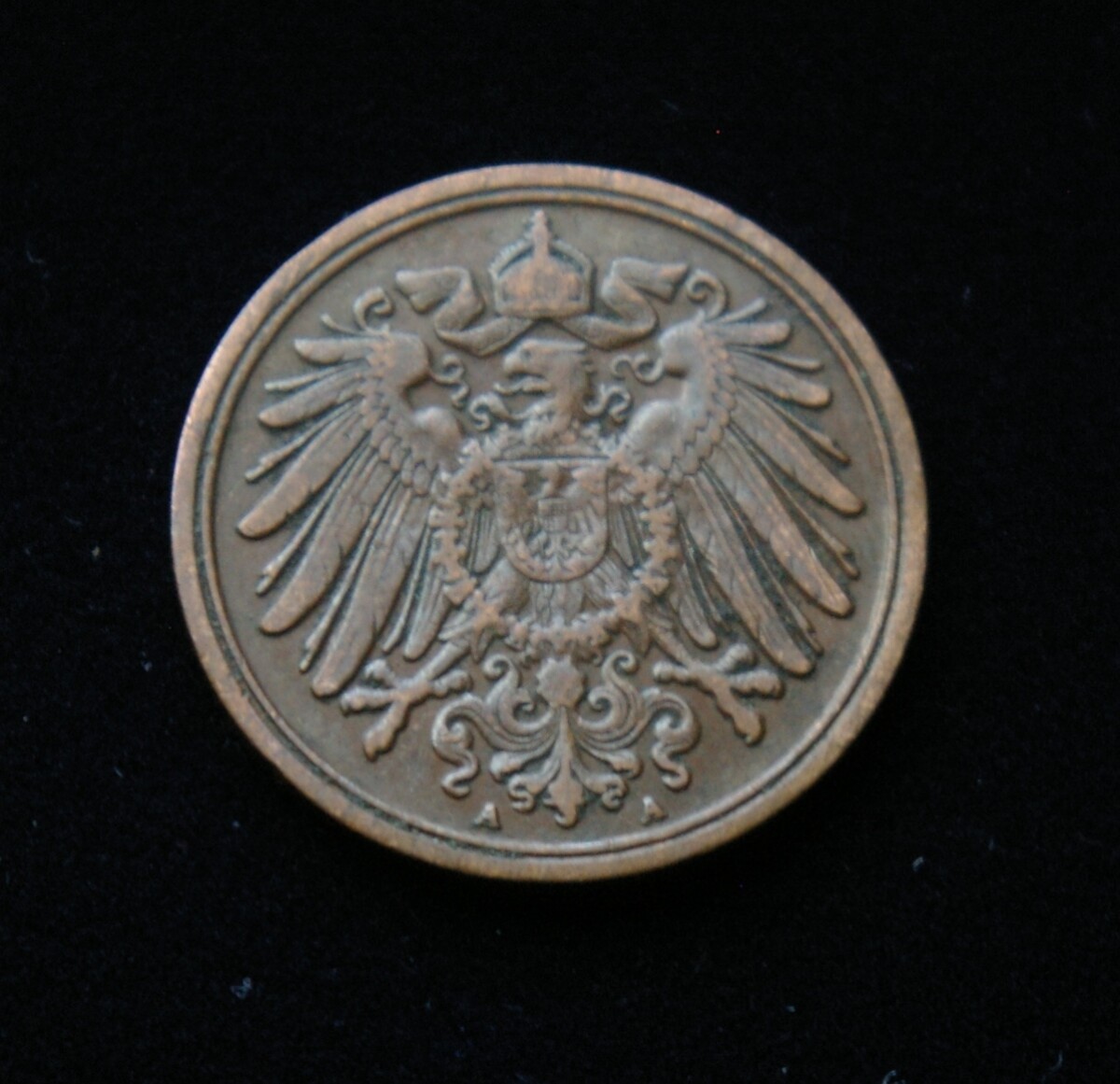 Vokietijos Imperija, 1 pfenigis 1911m-A