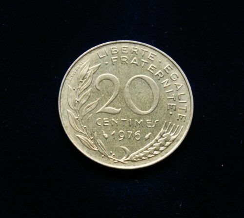 Prancūzija, 20 santimų 1976m