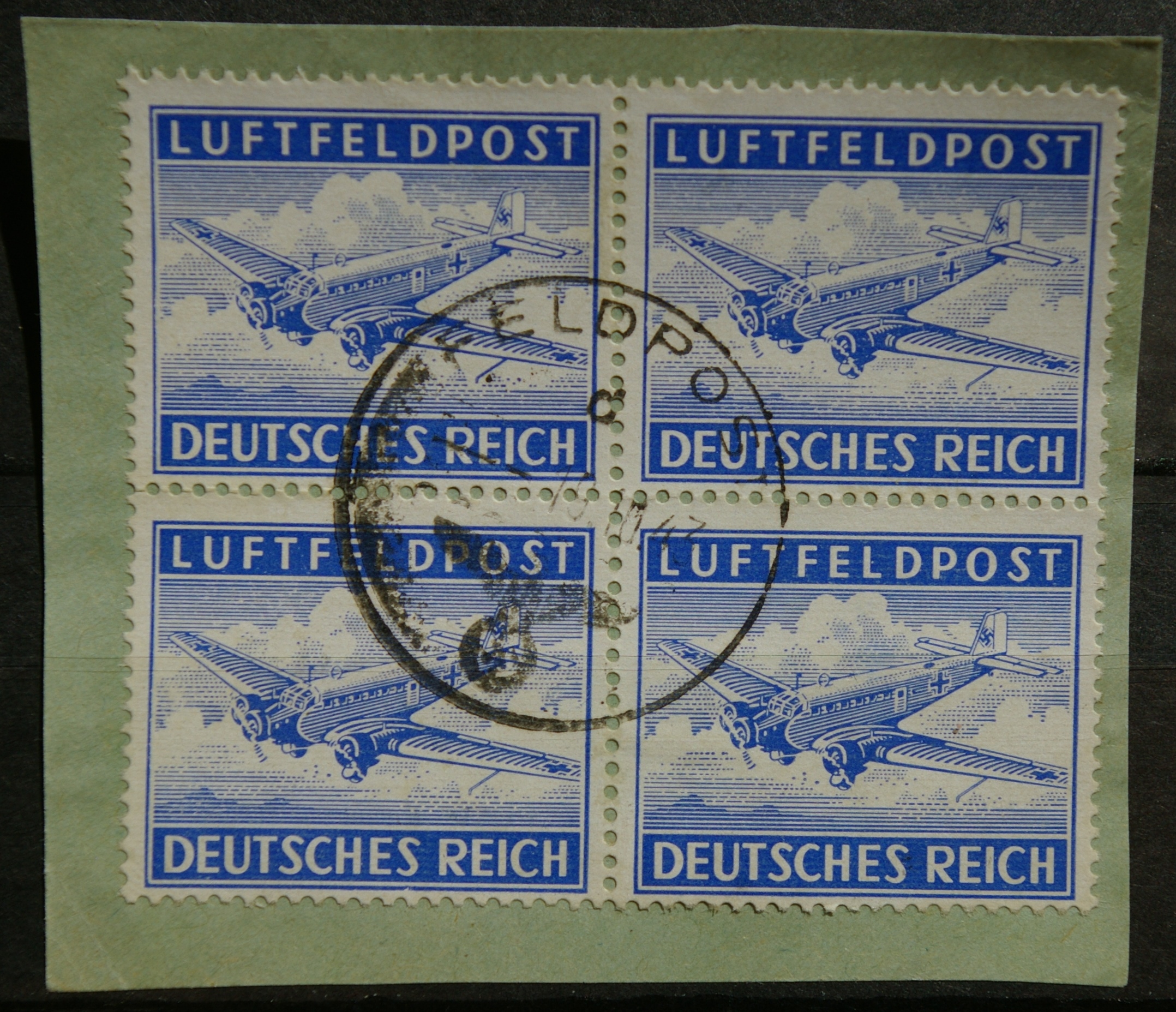 Vokietijos Reichas, oro paštas, MiNr 1 A, Used(O)