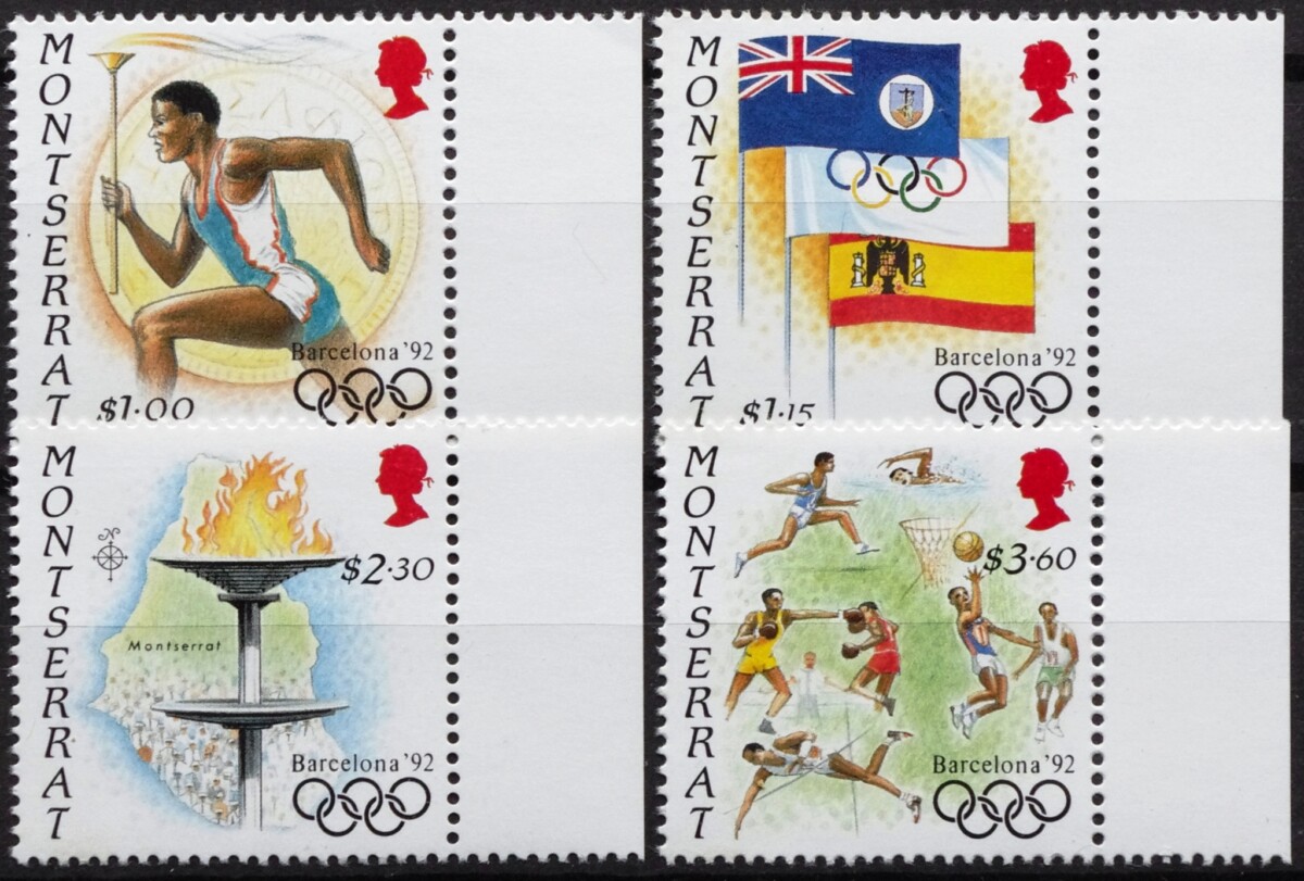 Montseratas, pilna serija MiNr 829-832 MNH** V
