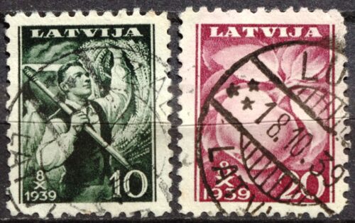 Latvija, pilna serija, MiNr 279-280 Used (O)