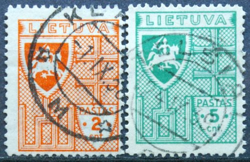Tarpukario Lietuva, pilna serija, MiNr 408-409 Used(O)