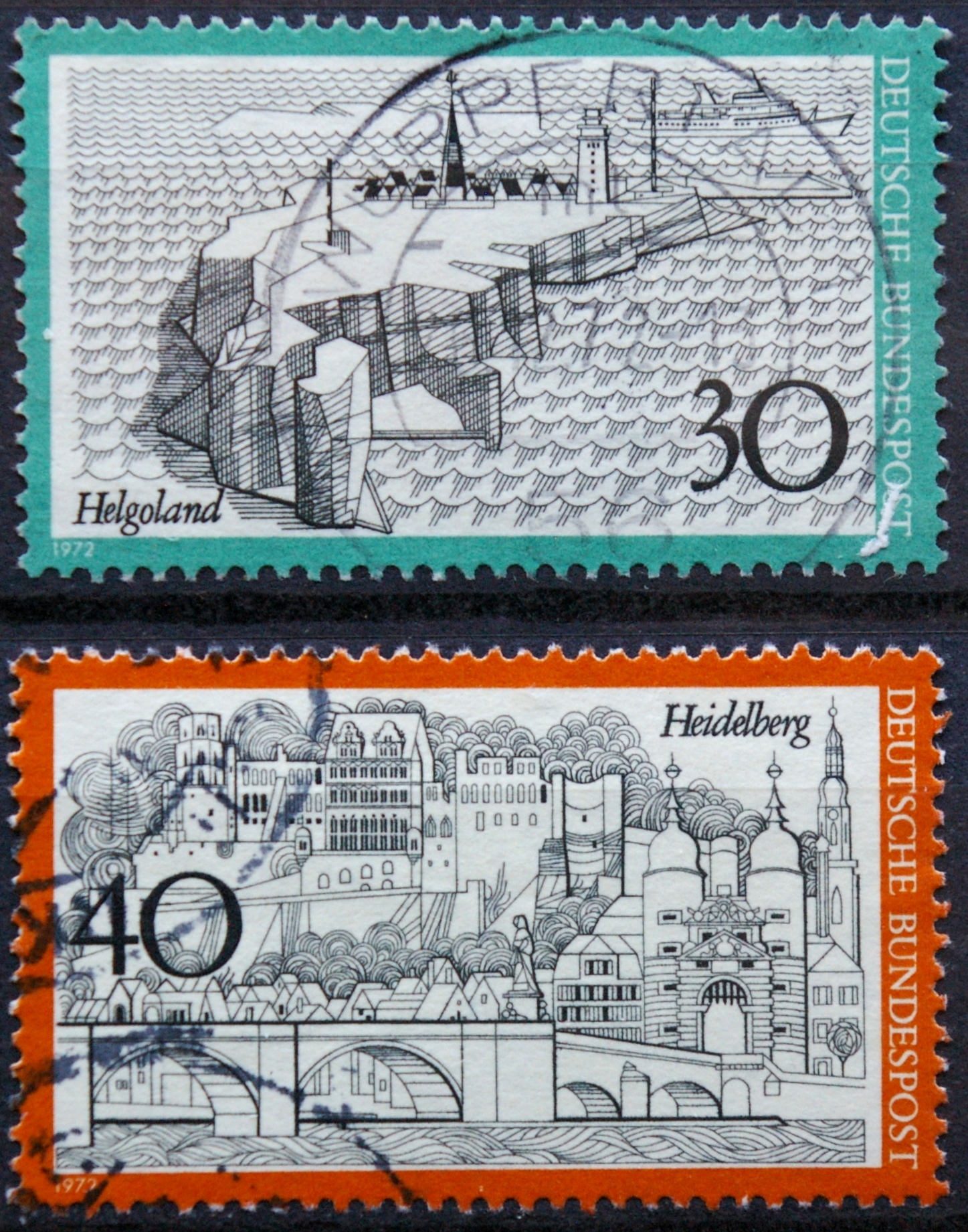 Vokietija, pilna serija MiNr 746-747 Used(O)