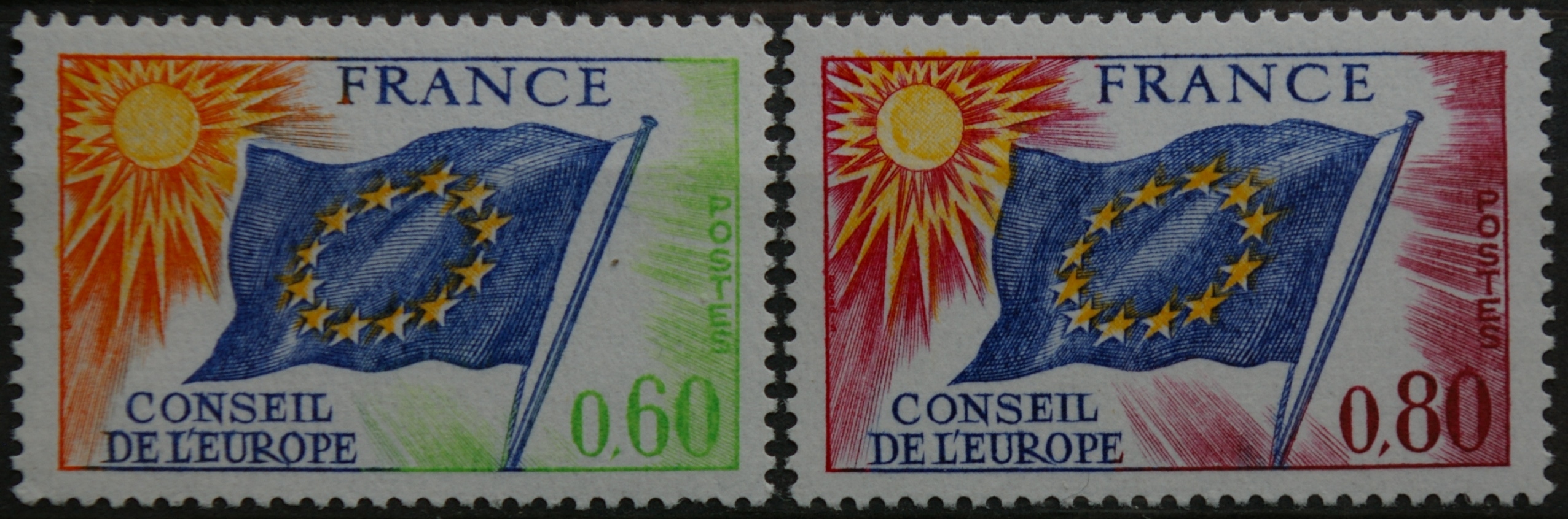 Prancūzija, Europos Taryba ScNr 1O16-1O17 MNH**