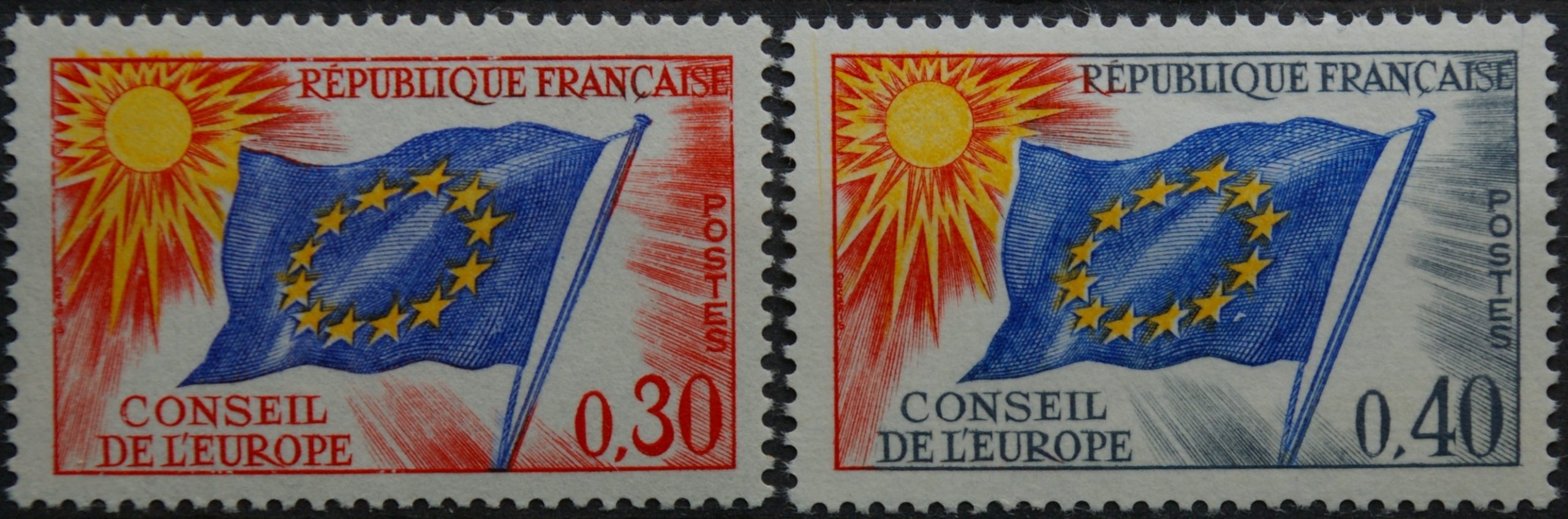 Prancūzija, Europos Taryba ScNr 1O11-1O12 MNH**