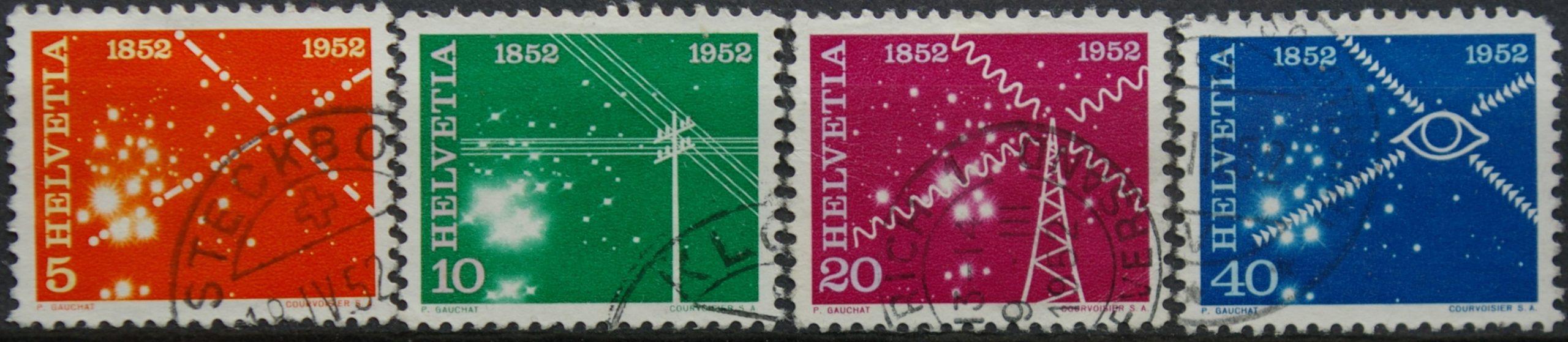 Šveicarija, pilna serija, MiNr 566-569 Used (O)