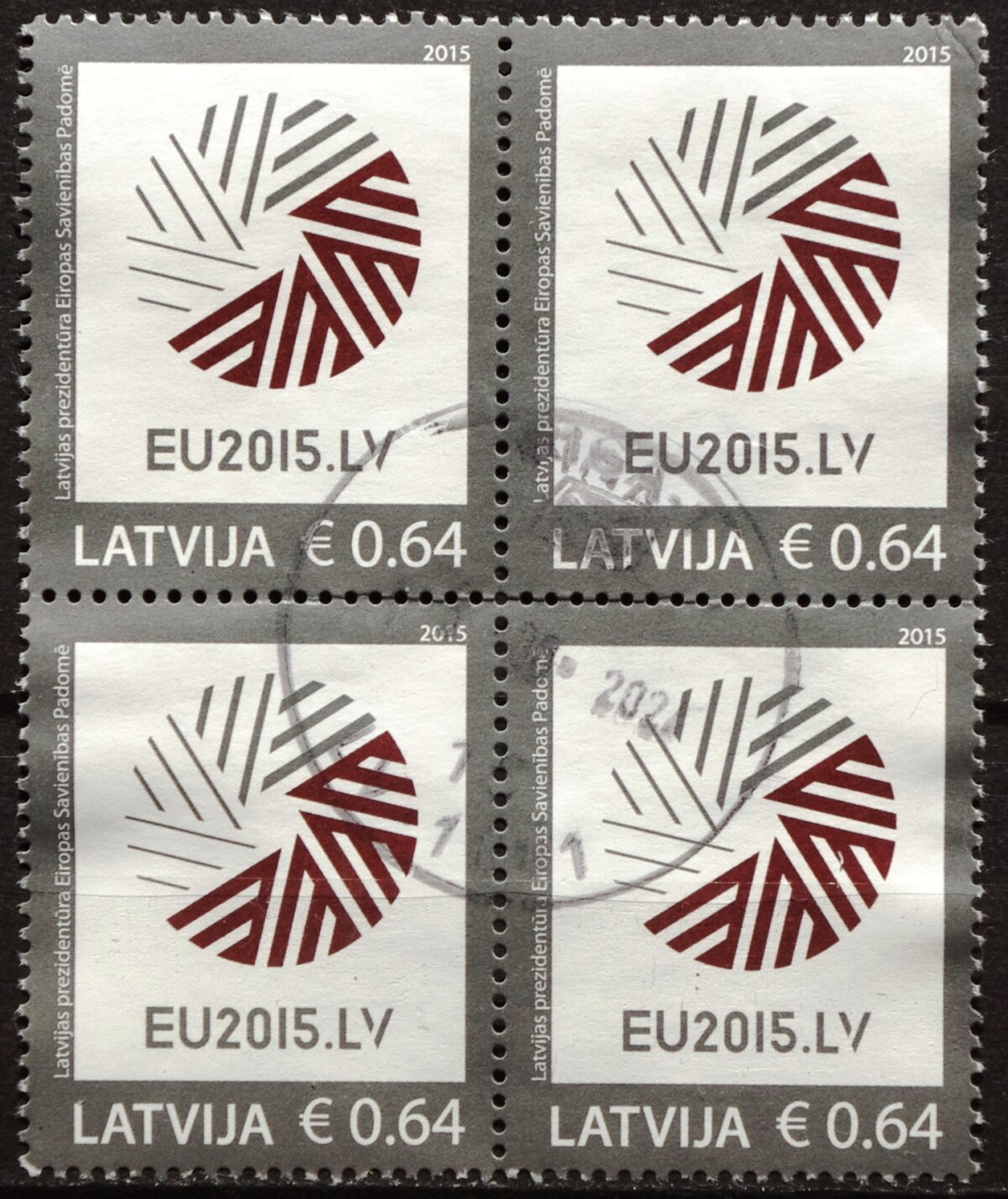 Latvija, kvartblokis MiNr 928 Used(O) V