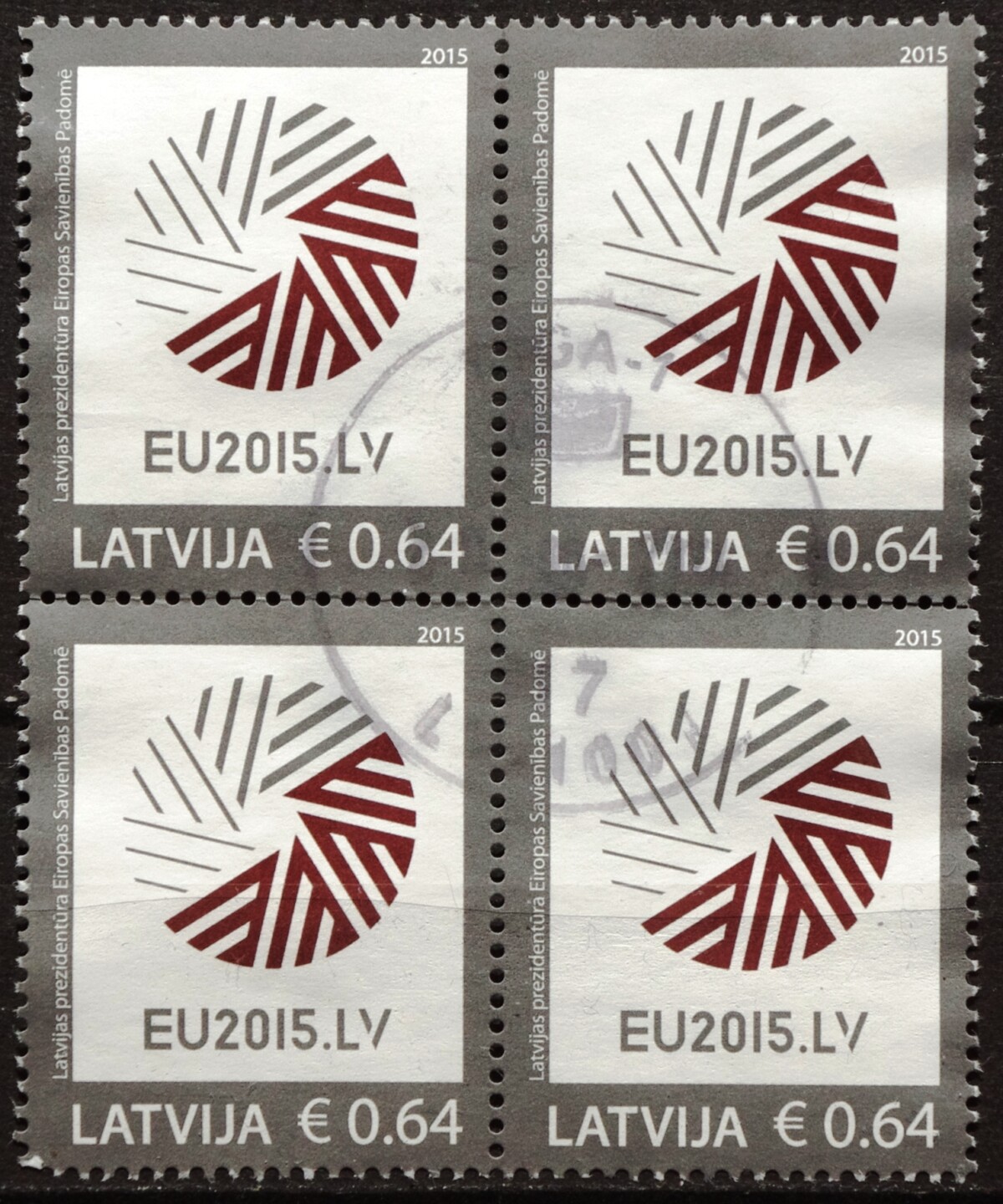 Latvija, kvartblokis MiNr 928 Used(O) V
