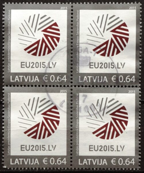 Latvija, kvartblokis MiNr 928 Used(O) V
