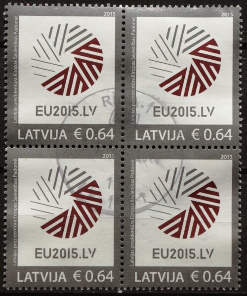 Latvija, kvartblokis MiNr 928 Used(O) V