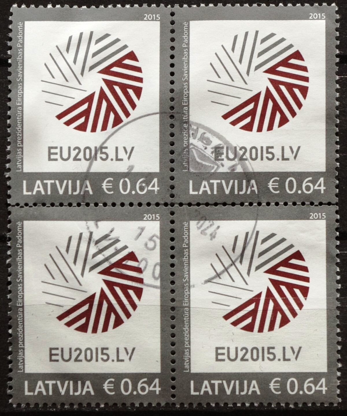 Latvija, kvartblokis MiNr 928 Used(O) V
