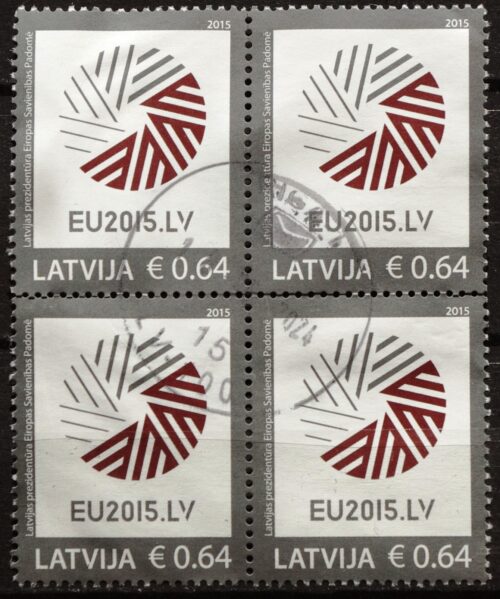 Latvija, kvartblokis MiNr 928 Used(O) V