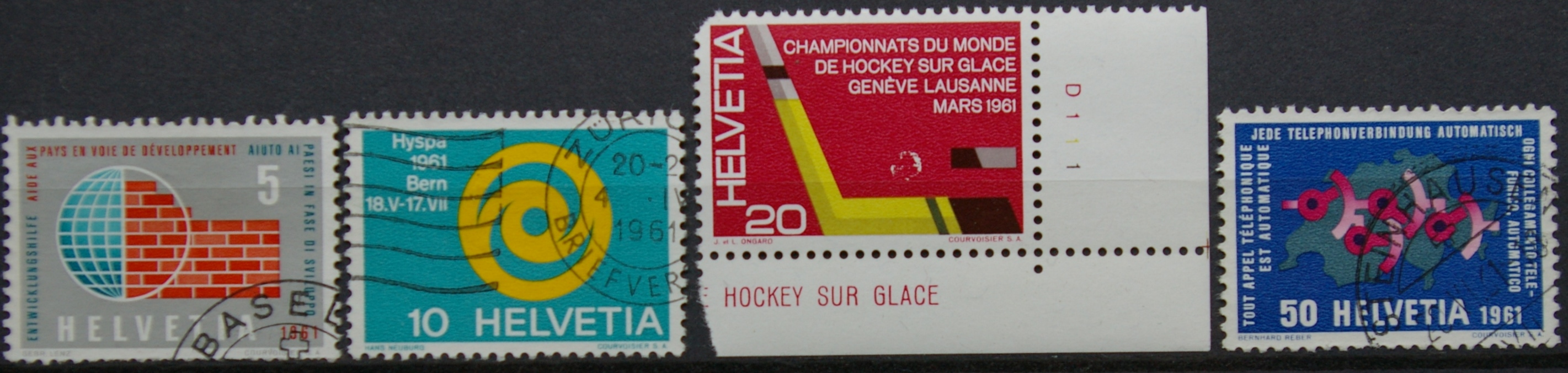 Šveicarija, pilna serija, MiNr 727-730 Used (O)/MNH**