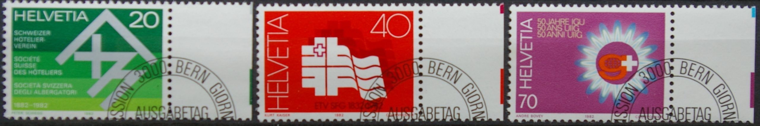 Šveicarija, MiNr 1216-1218 Used (O)