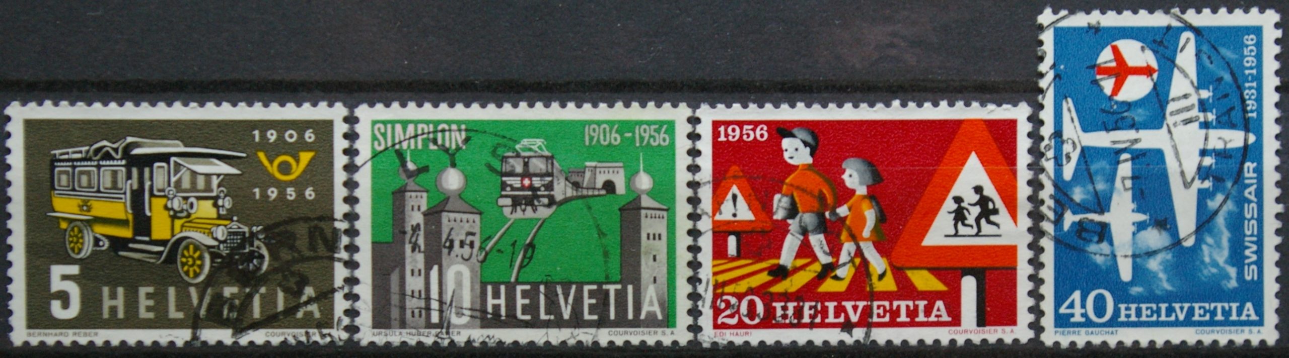 Šveicarija, pilna serija, MiNr 623-626 Used (O)