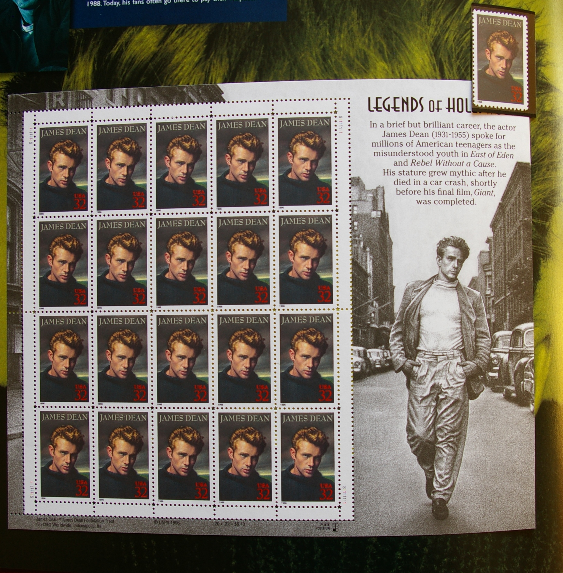 JAV, 1996 m. pašto ženklų rinkinio knyga G JAV, 1996 m. pašto ženklų rinkinio knyga G