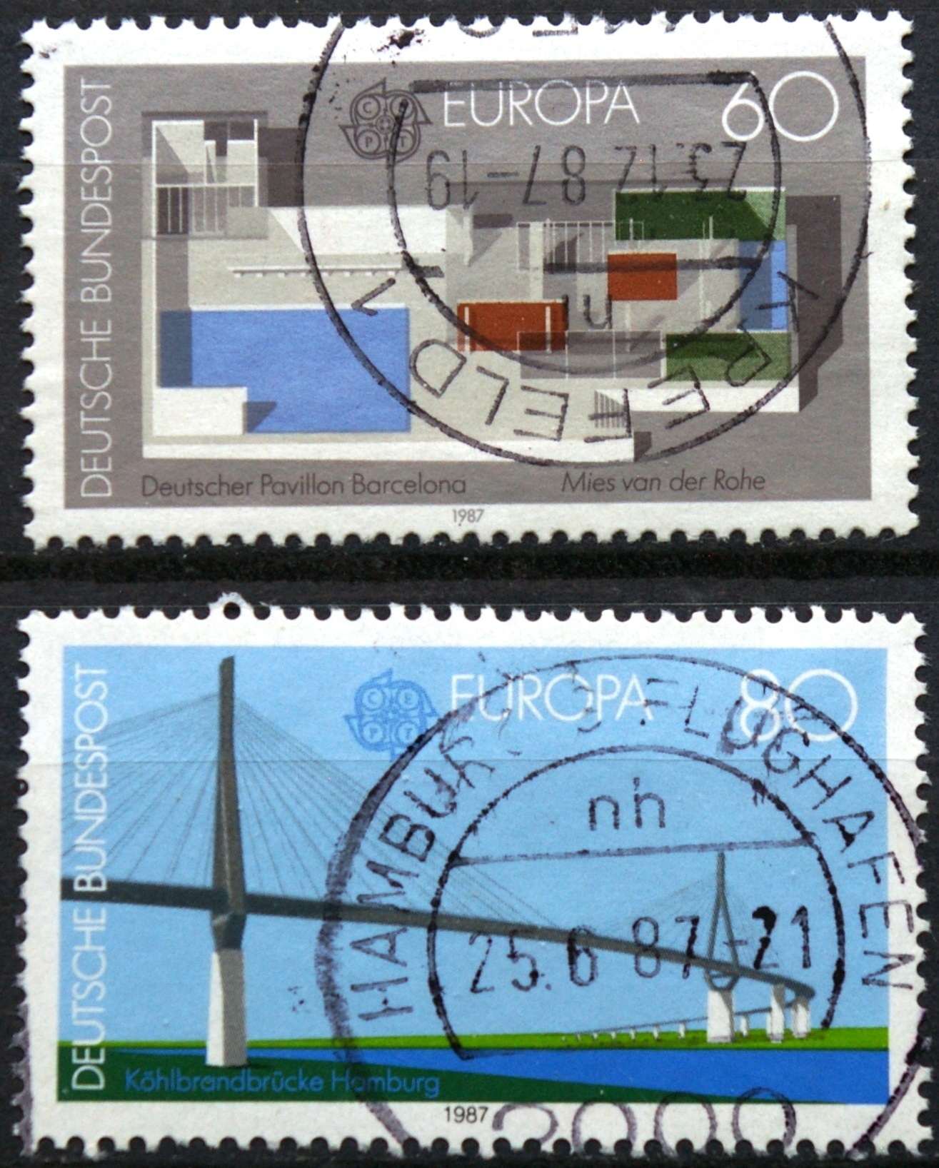 Vokietija, pilna serija MiNr 1321-1322 Used(O)