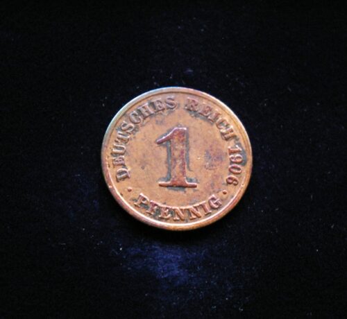 Vokietijos Imperija, 1 pfenigis 1906m-A