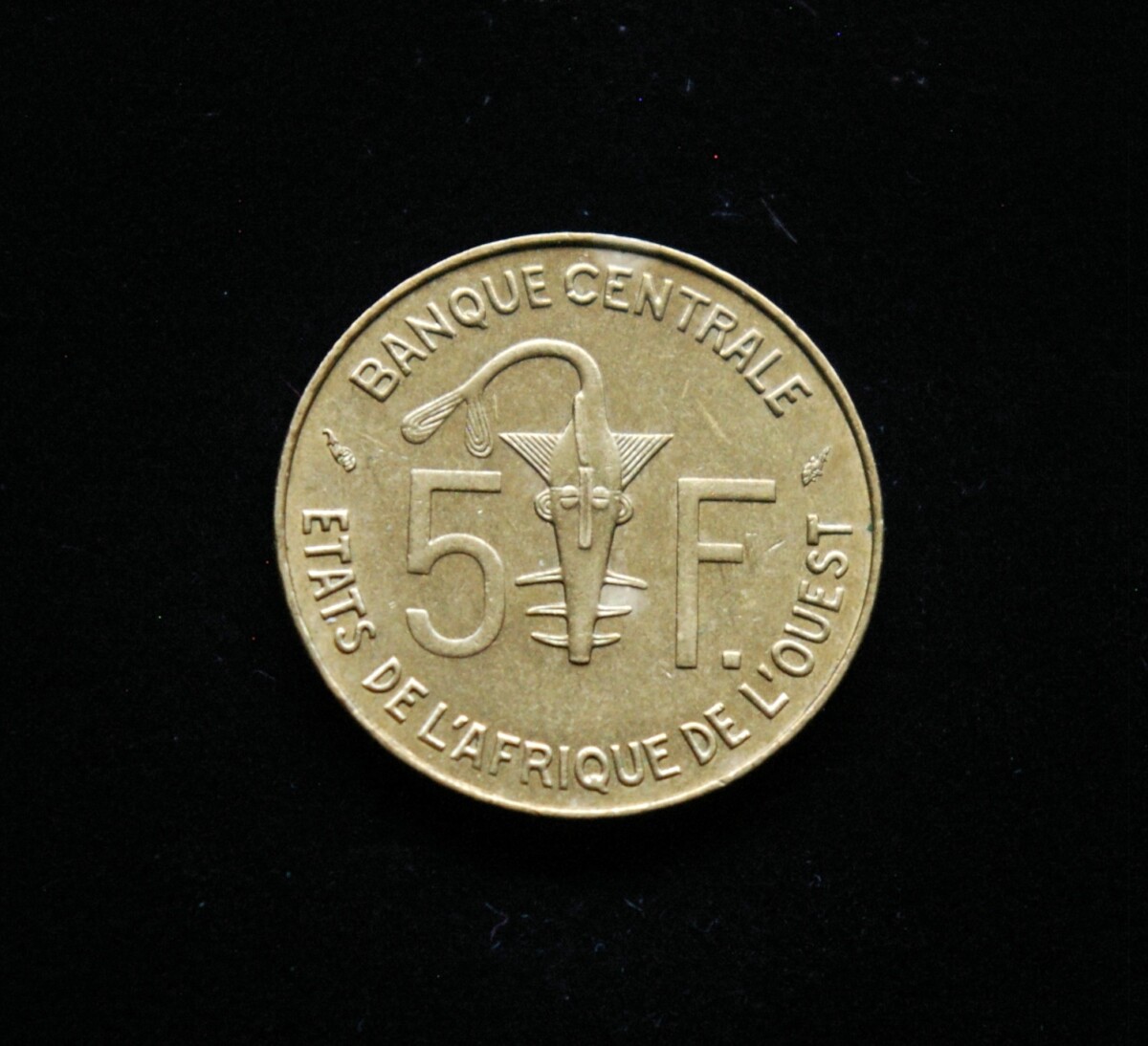 Vakarų Afrika, 5 frankai 1976m