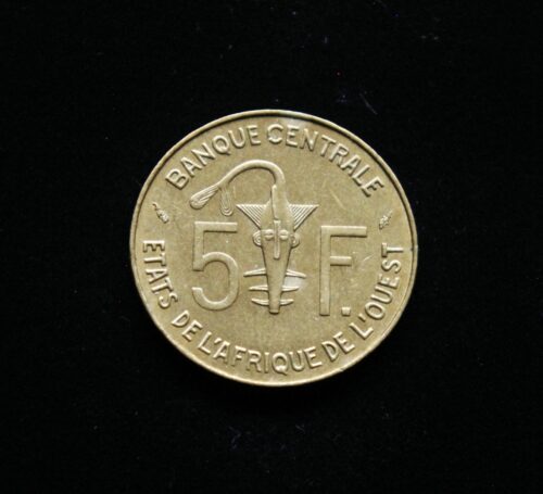 Vakarų Afrika, 5 frankai 1976m
