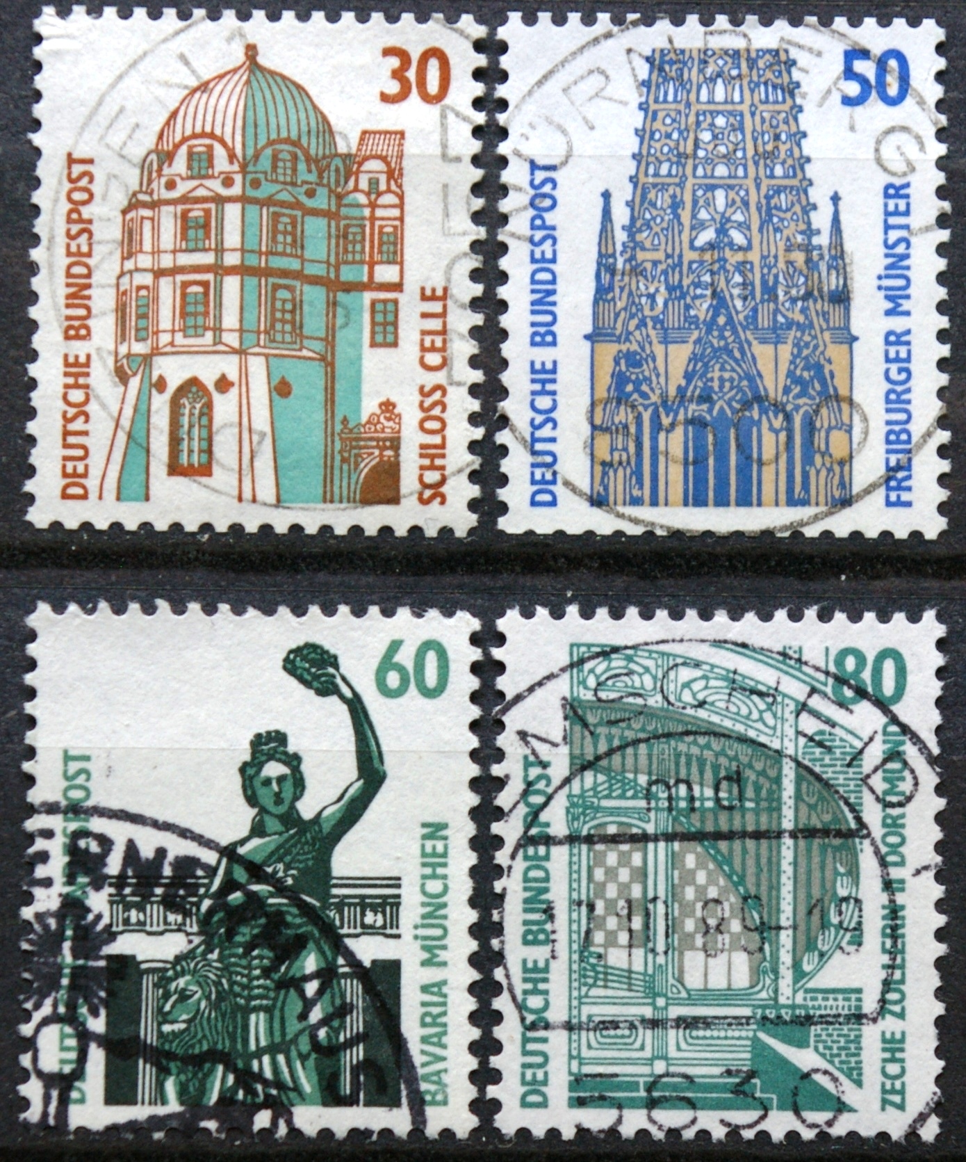 Vokietija, pilna serija, MiNr 1339-1342 A Used (O)