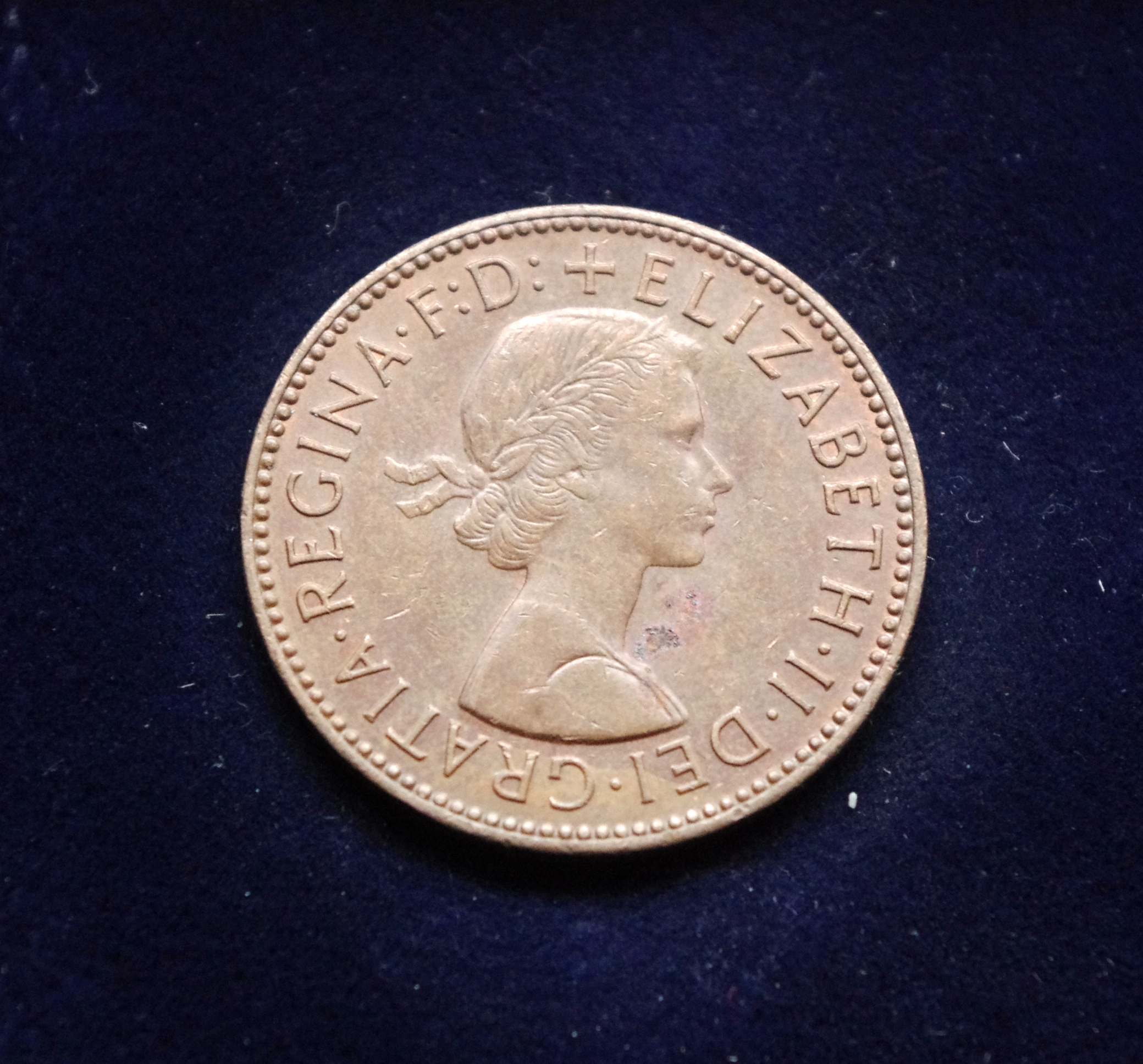 Didžioji Britanija, 1/2 penso 1967m