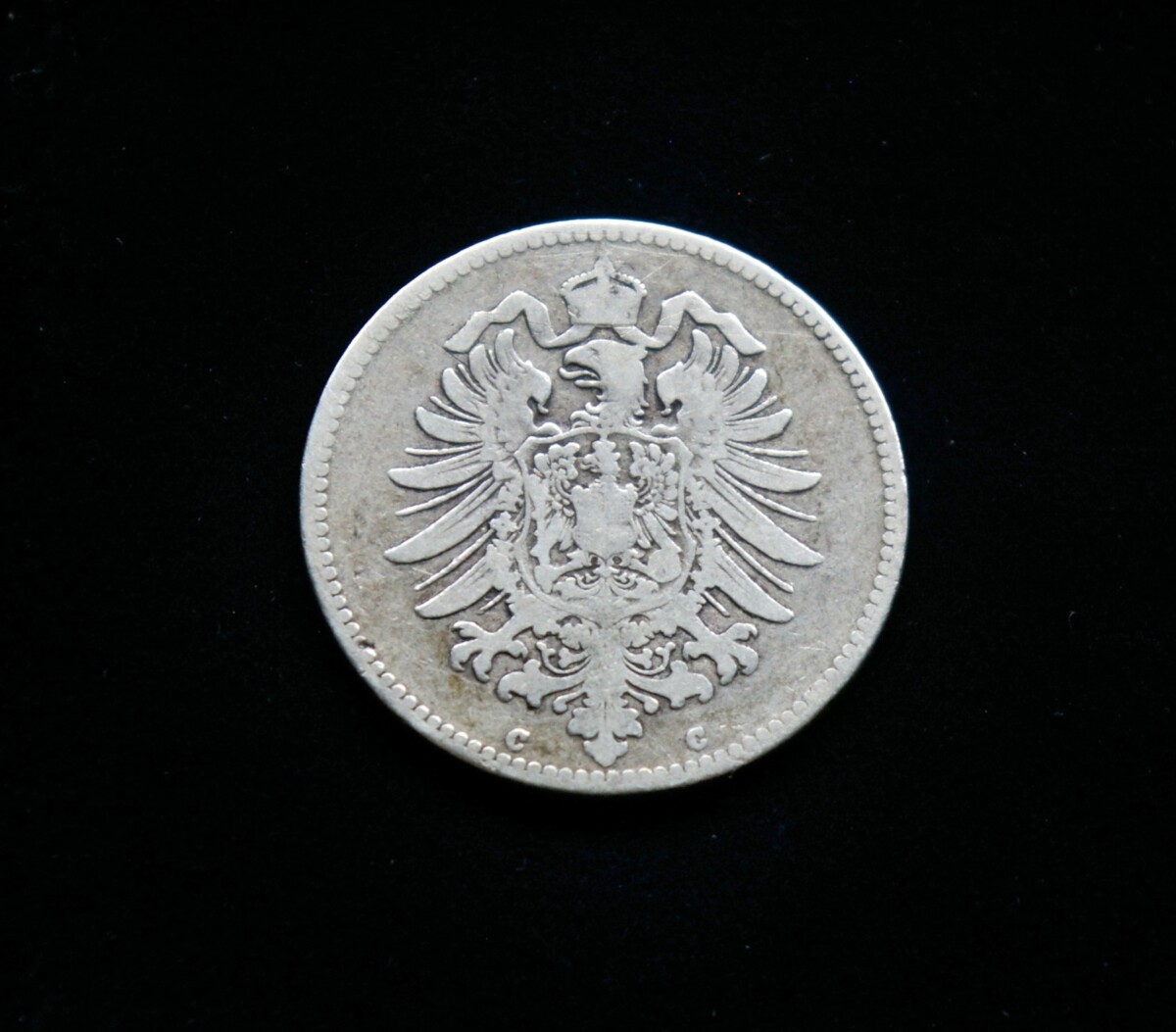 Vokietijos Imperija, SIDABRINĖ 1 markė 1876m-C
