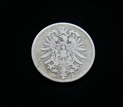 Vokietijos Imperija, SIDABRINĖ 1 markė 1876m-C