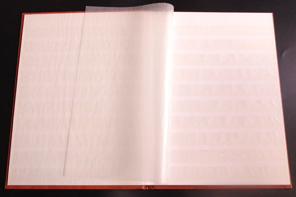 Naudotas pašto ženklų albumas, 16 baltų puslapių, LEUCHTTURM Basic W