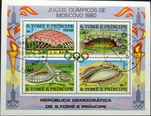 San Tomė ir Prinsipė, blokas Nr. 43A, MiNr 633-636 Used (O)