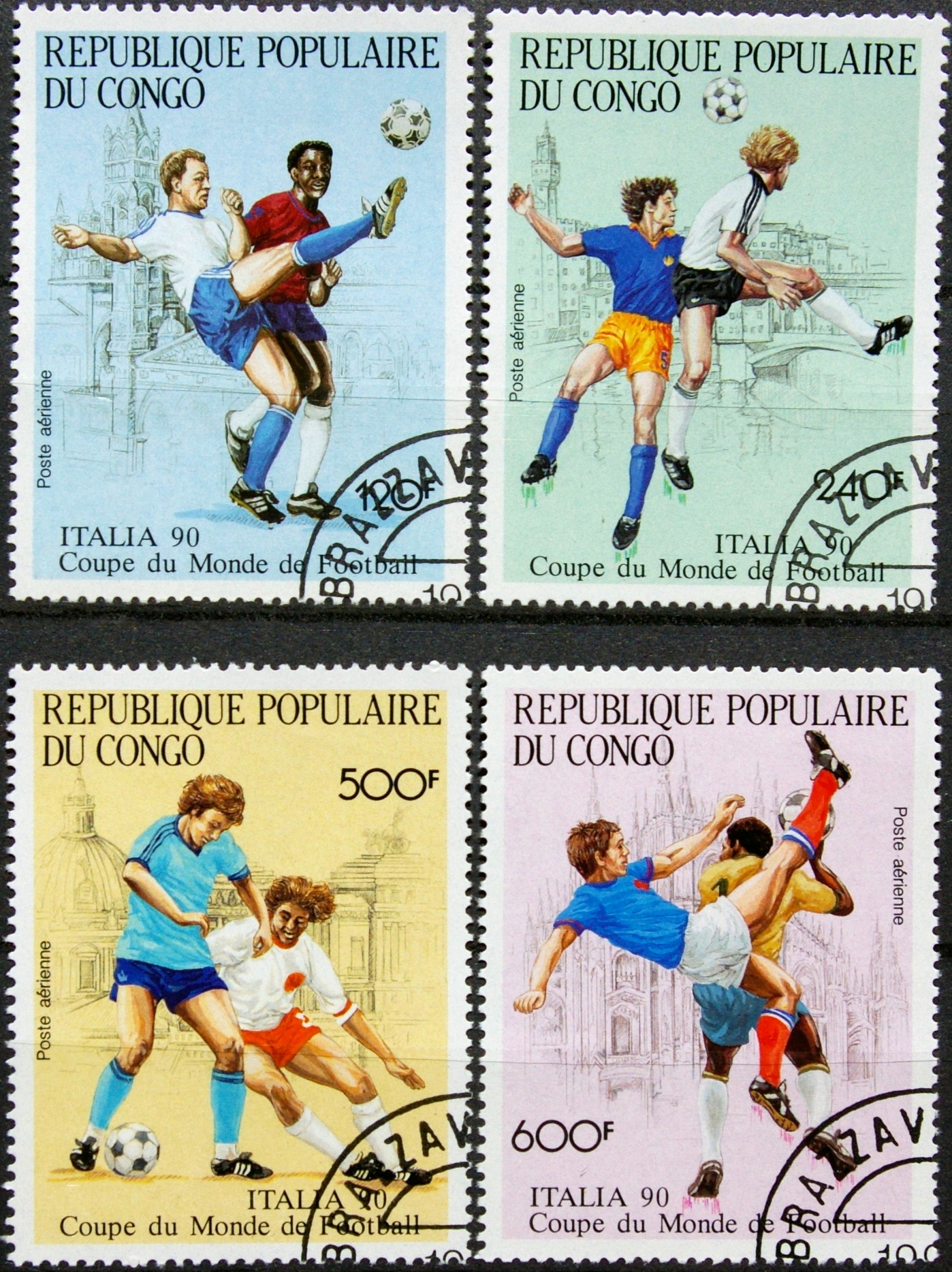 Kongas, pilna oro pašto serija ScNr C400-C403 Used(O)