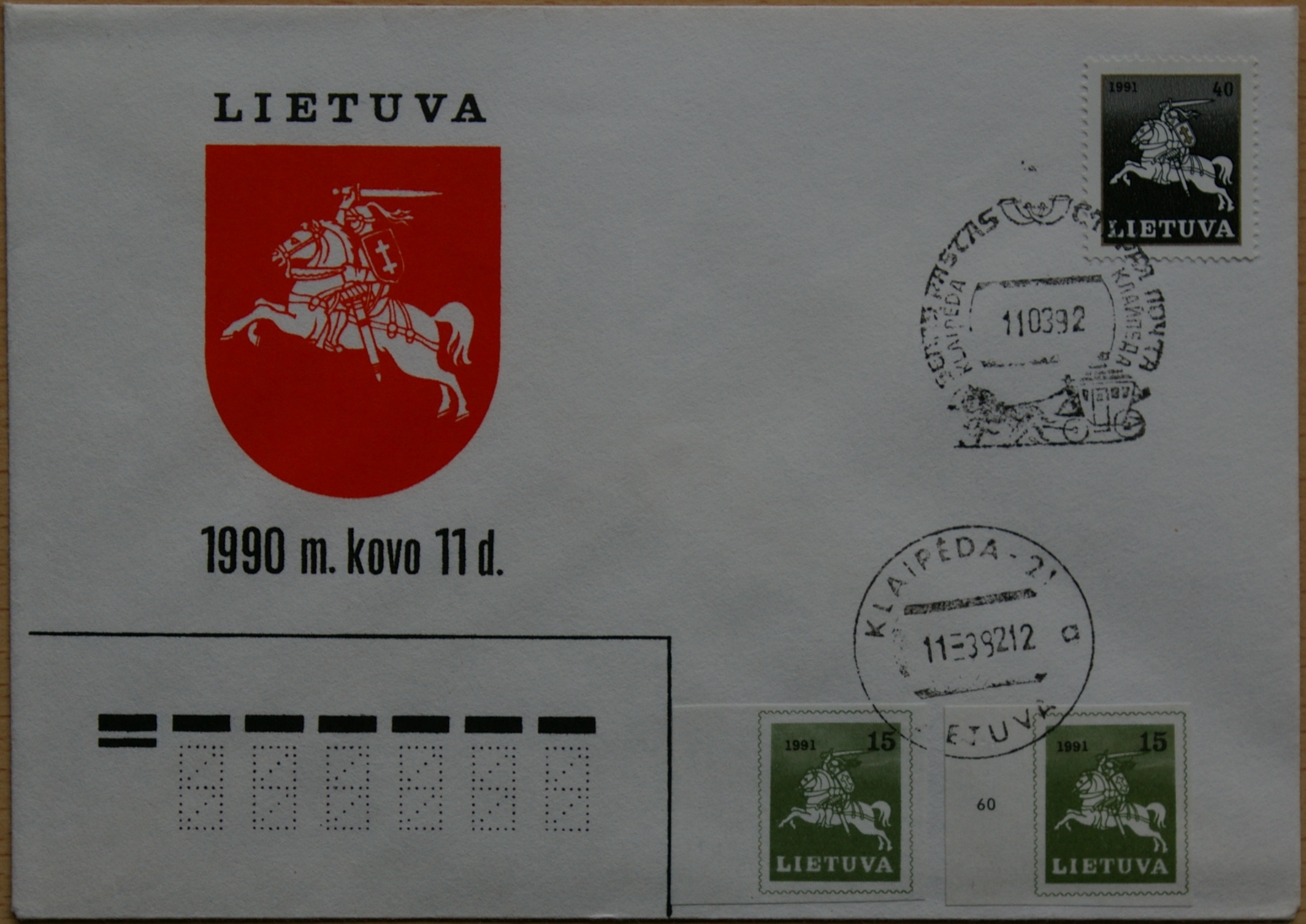 Lietuva, 1992m vokas G