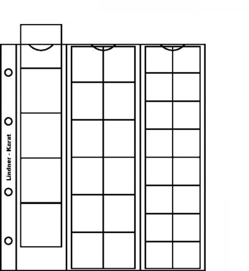 Monetų albumas LINDNER Karat Basic 1116M