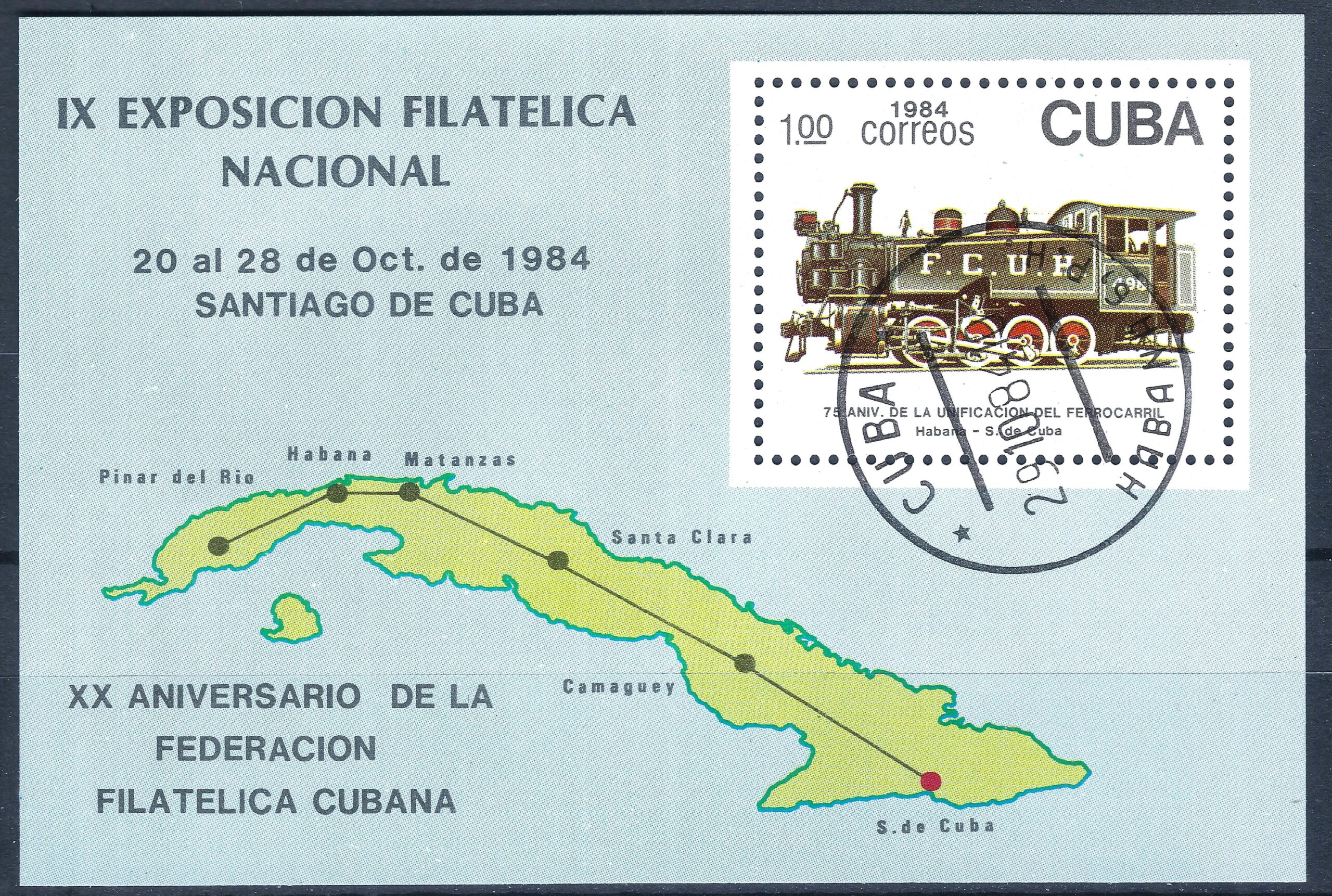 Kuba, blokas Nr. 87 MiNr 2898 Used(O) Tx1