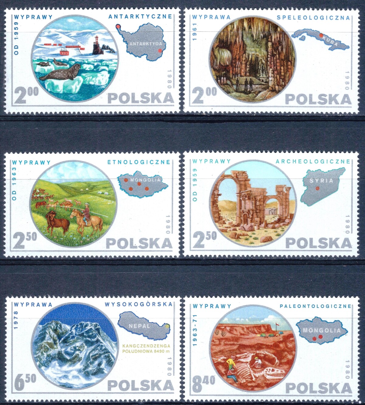 Lenkija, pilna serija MiNr 2686-2691 MNH**