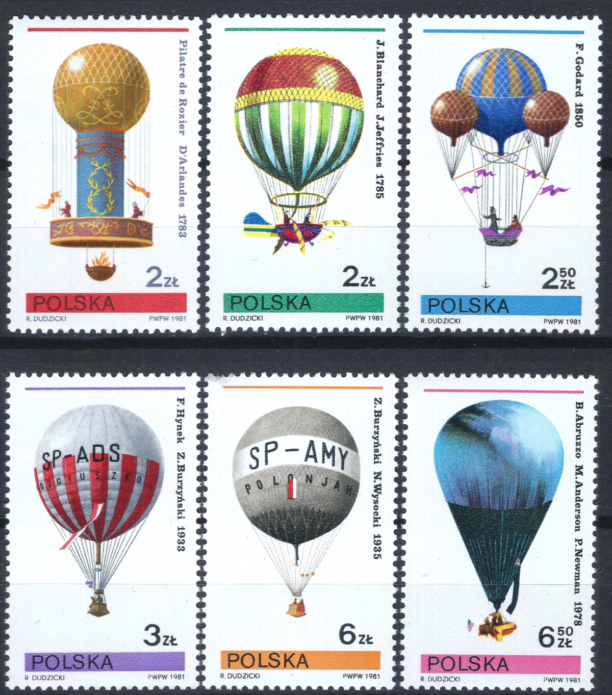 Lenkija, pilna serija MiNr 2729-2734 MNH**