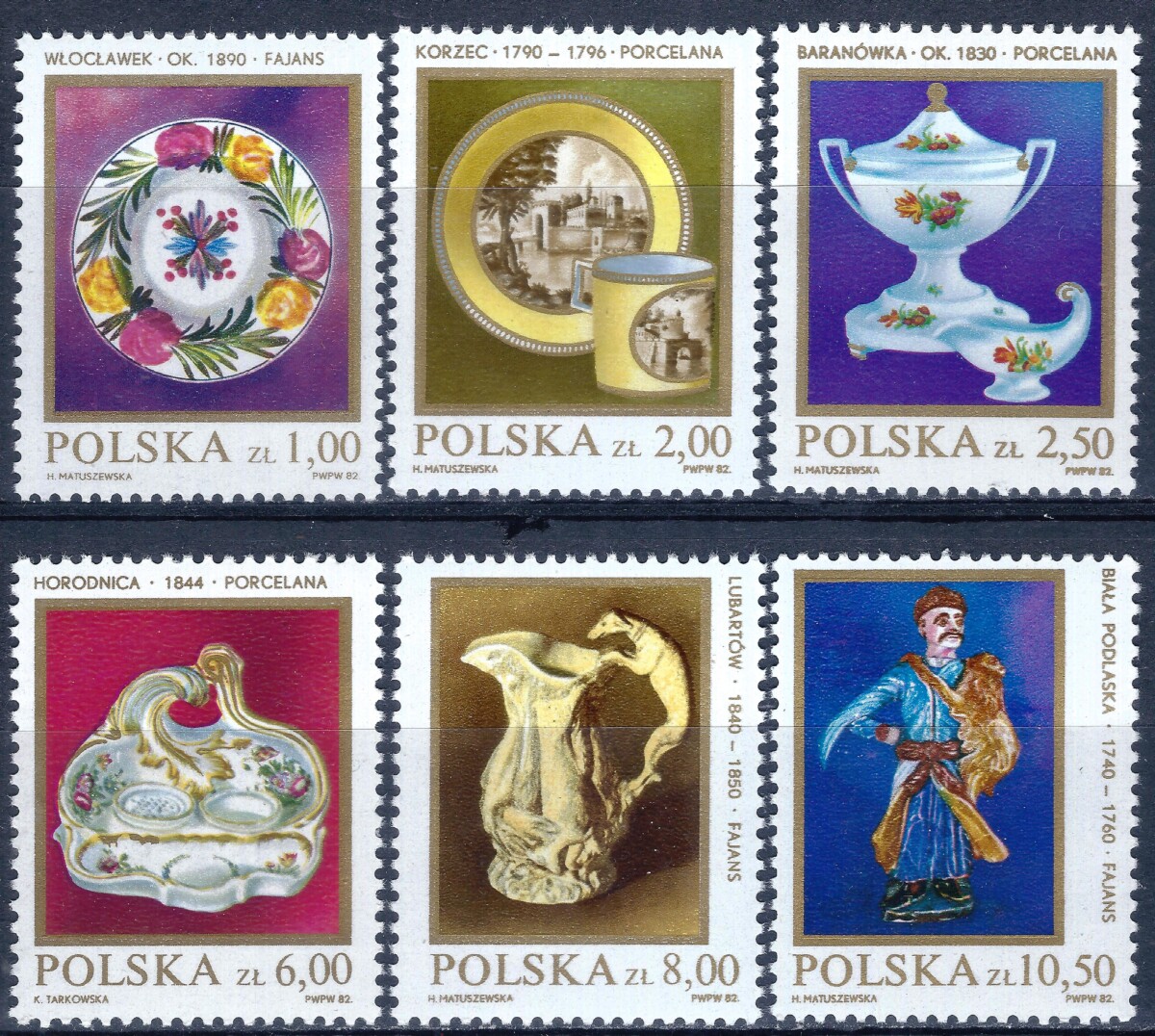 Lenkija, pilna serija MiNr 2793-2798 MNH**