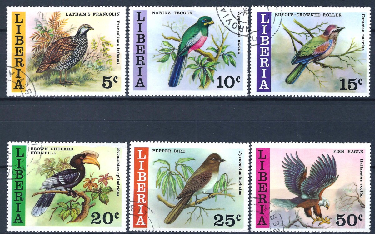 Liberija, pilna serija MiNr 1025-1030 Used(O) V