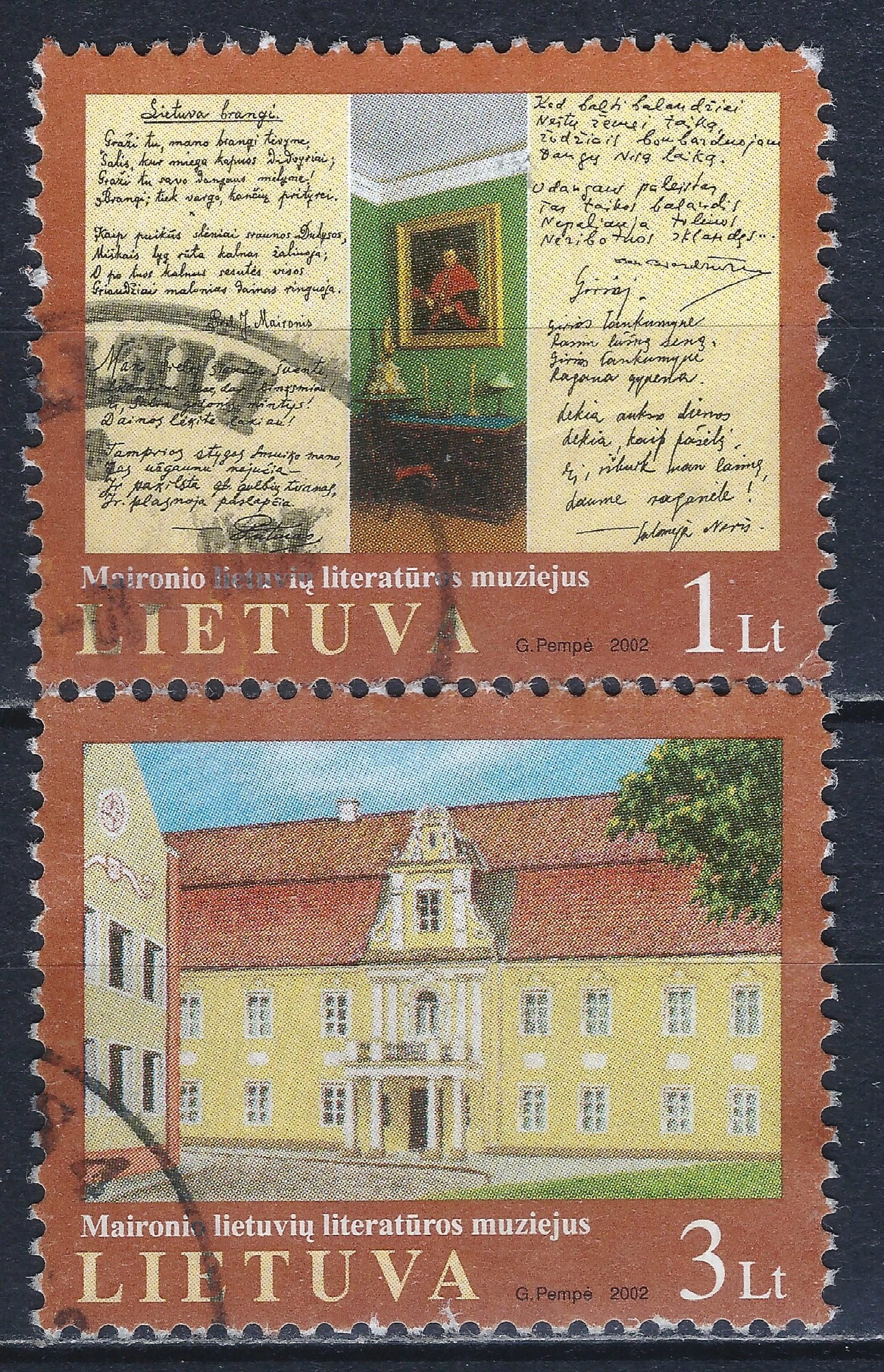 Lietuva, pilna serija MiNr 801-802 Used(O) 3Vx1