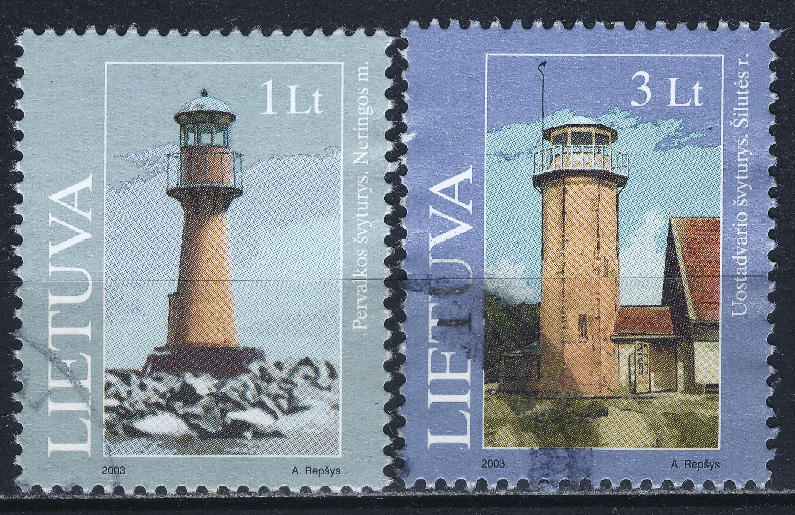 Lietuva, pilna serija MiNr 814-815 Used(O) 4Vx1