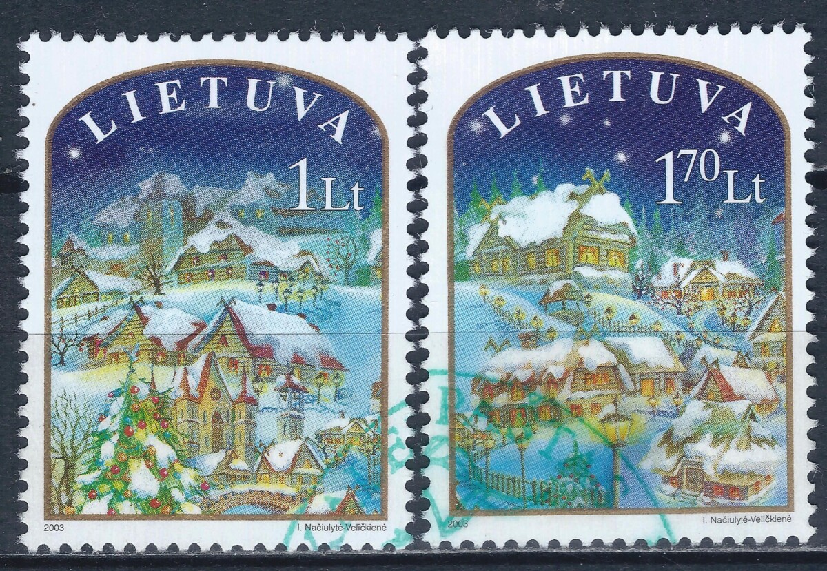 Lietuva, pilna serija MiNr 830-831 Used(O) 3Vx1