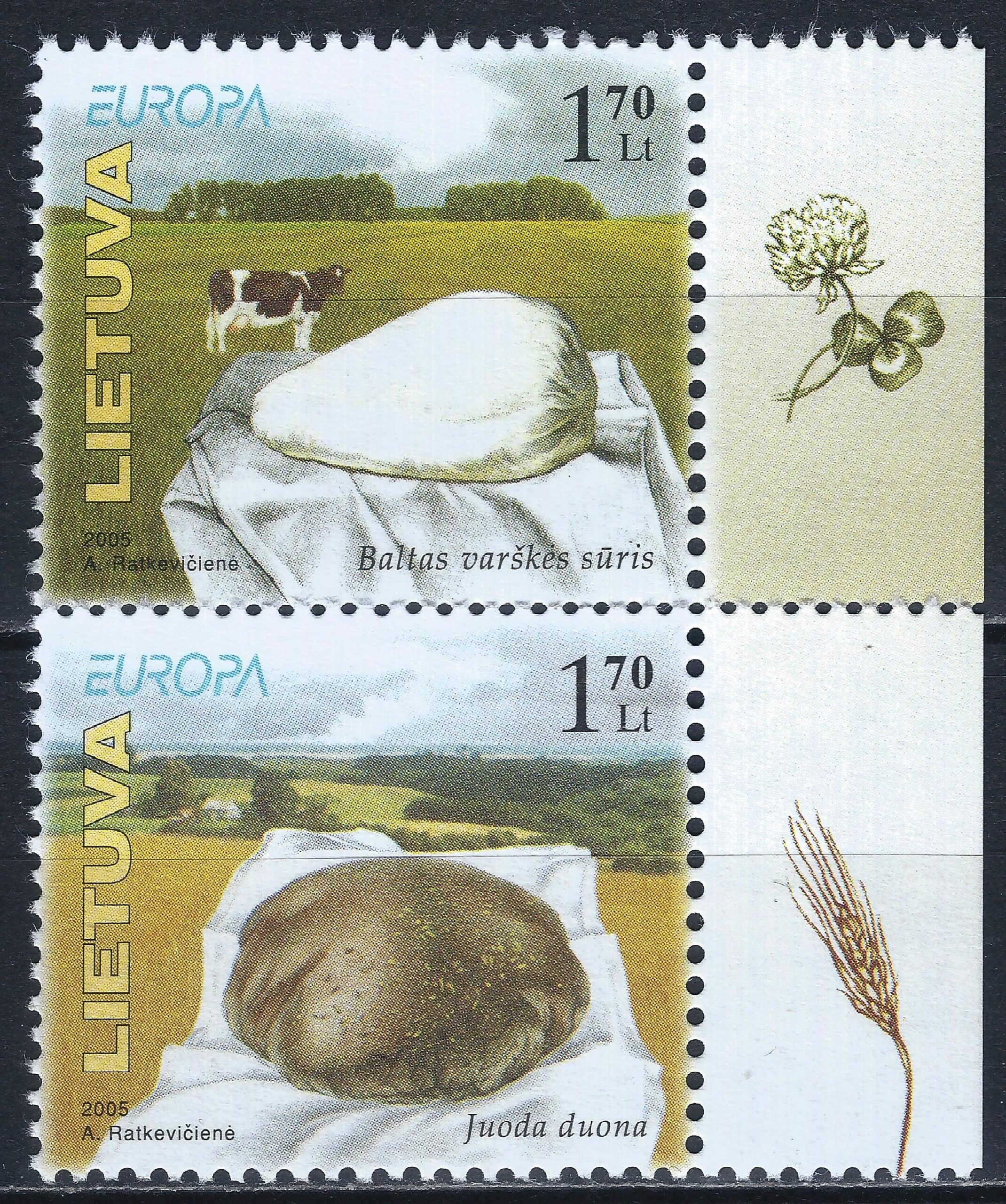 Lietuva, pilna serija MiNr 871-872 MNH** Vx3