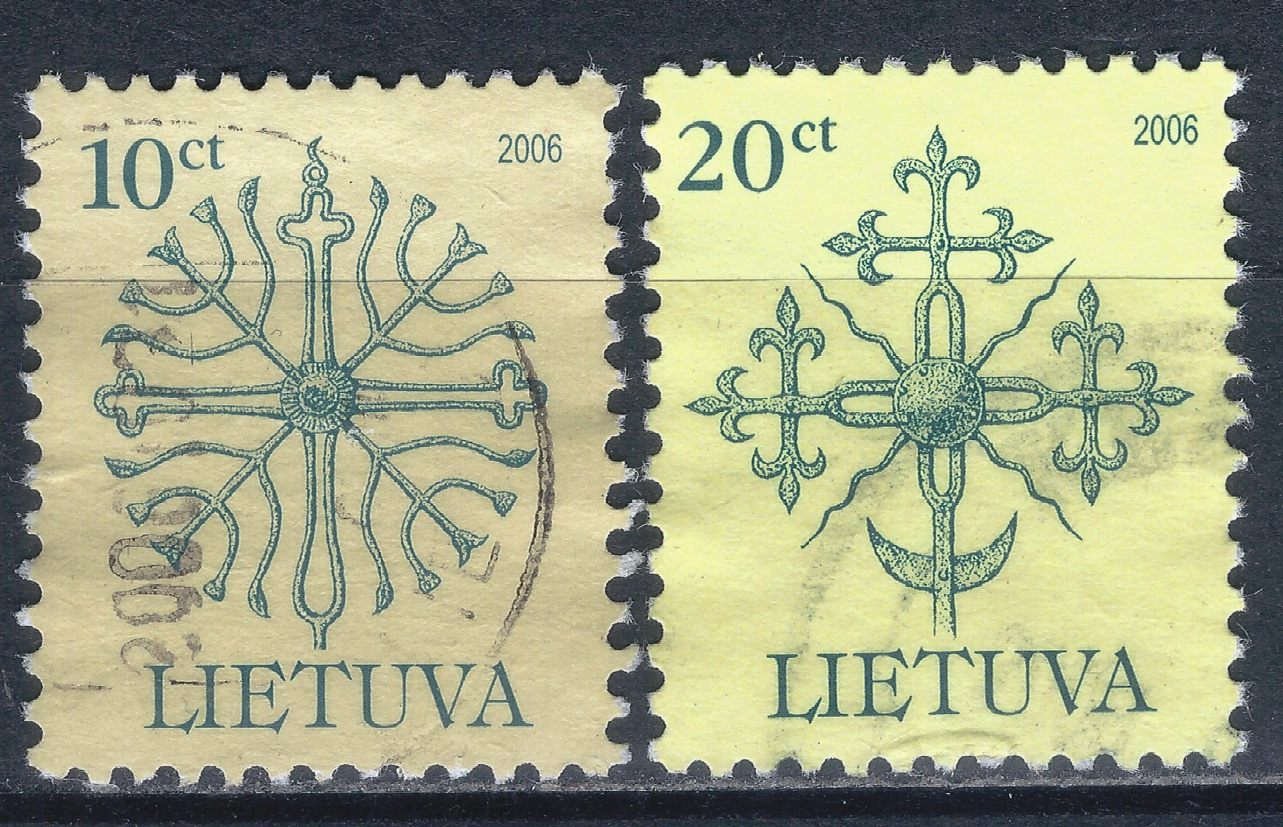Lietuva MiNr 889II-890II Used(O) V