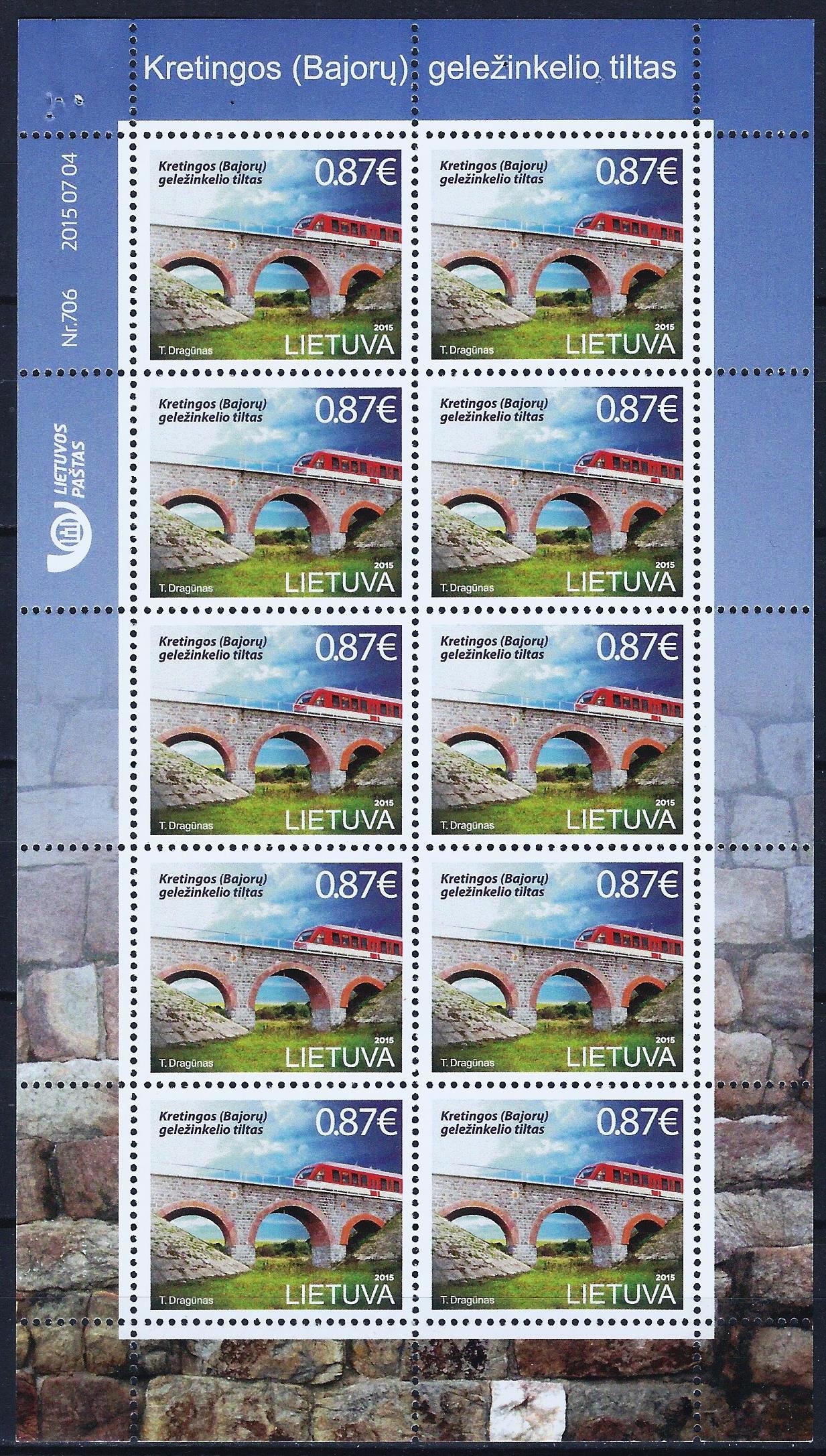 Lietuva, mažasis lapukas MiNr 1191 MNH**